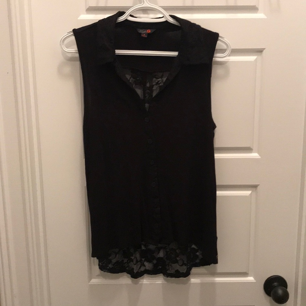 Black button up